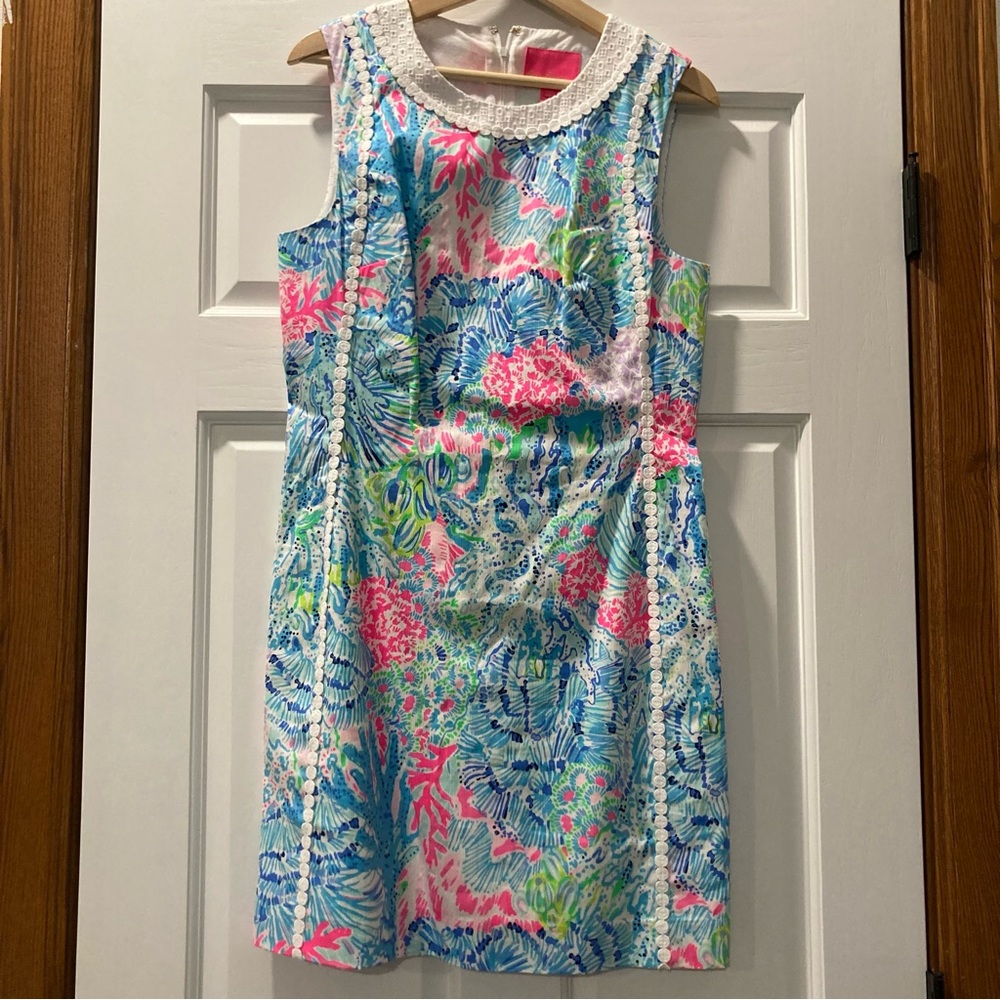 Lilly Pulitzer mila shift multi sink or swim 8 EUC